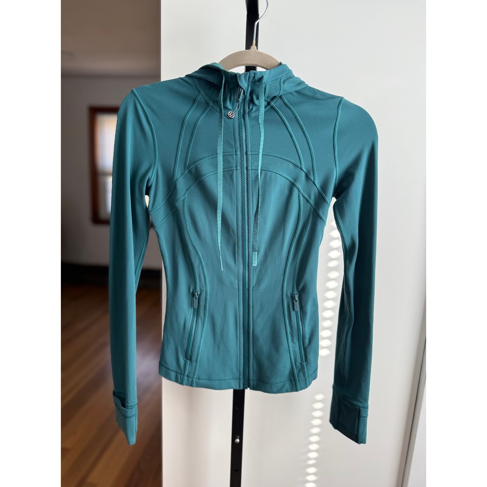 Lululemon Hooded Define Jacket *Nulu – Size‎ 2 – Storm Teal